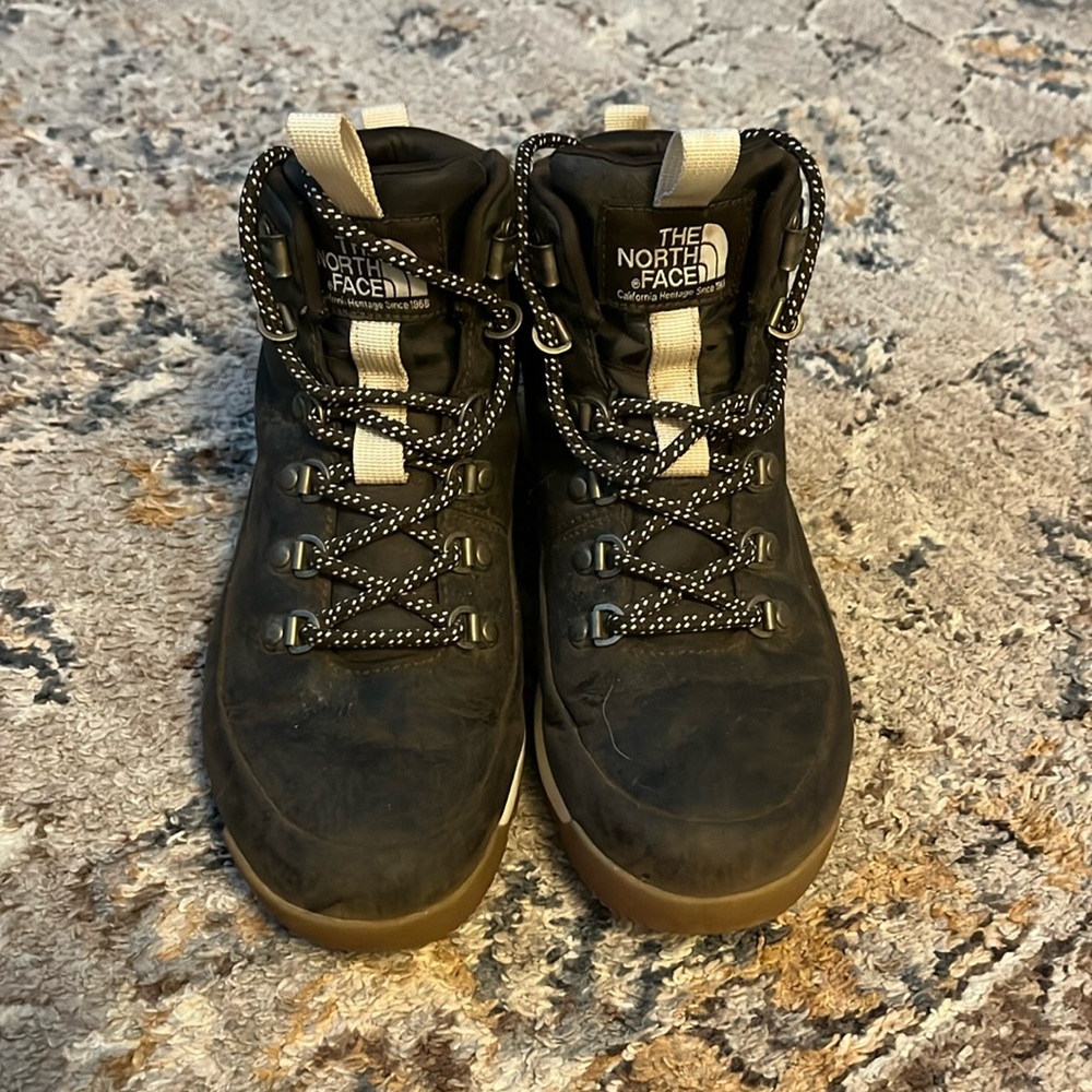 The North Face brown hiking shoes